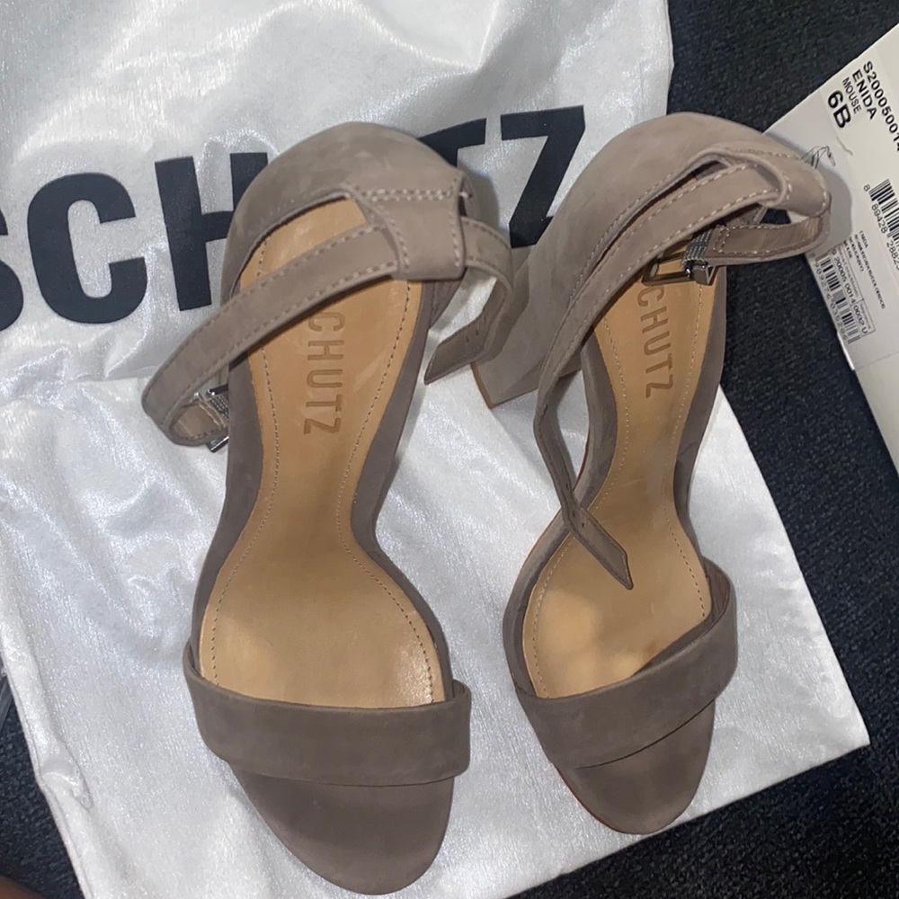 Schutz thick heel sandal